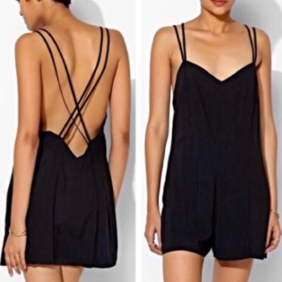 silence + noise Pants - ⭐️Silence + Noise Black Low Back Romper